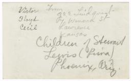 Children of Stewart Lewis: Victor, Floyd and Cecil
