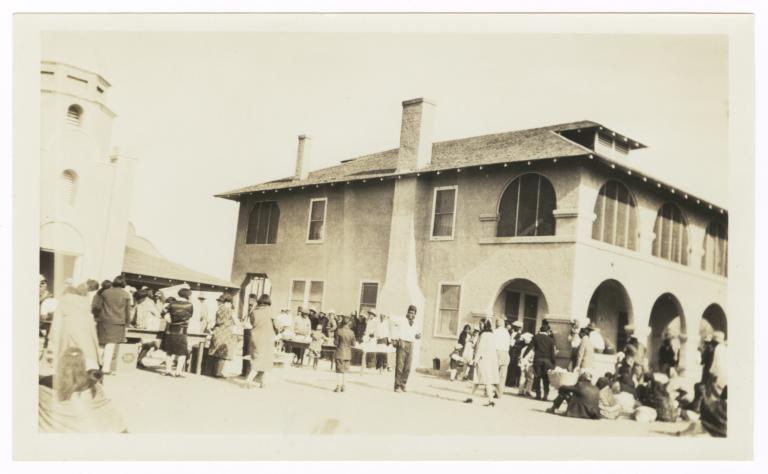  Missions Compound Community Event, Image Features the Parsonage Prominently