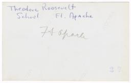 Theodore Roosevelt School, Fort Apache, Arizona