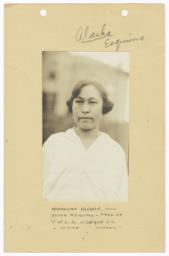Portrait of Marmasina Hakanah, President of Y.W.C.A. Cushman U.S. Indian School