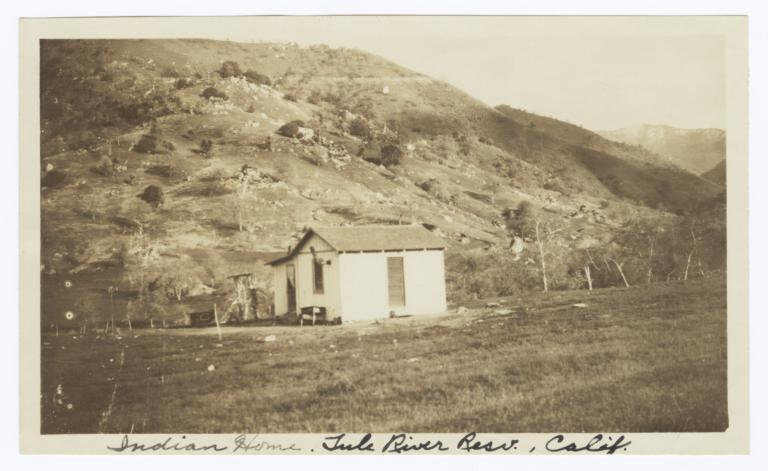 Indian Home on the Tule River Reservation, California