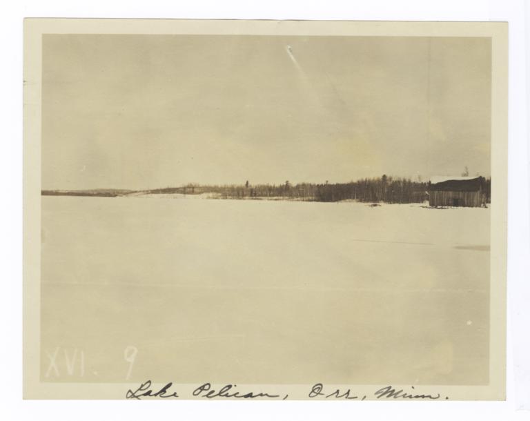 Winter View of Lake Pelican, Orr, Minnesota