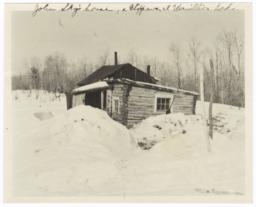 House of John Sky, a Chippewa Indian, on Vermilion Lake, Minnesota