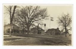Service Flag out on Indian School, Pipestone, Minnesota