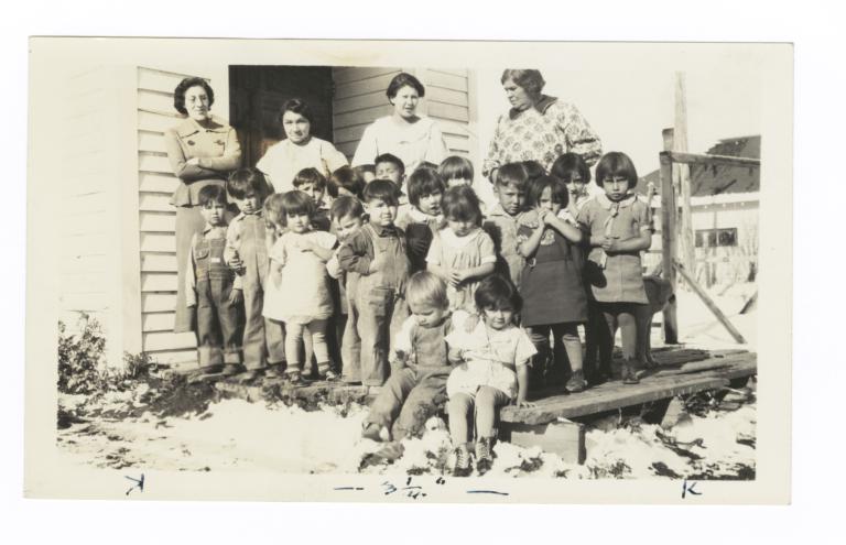 Youth at a Nursery School, Browning, Montana