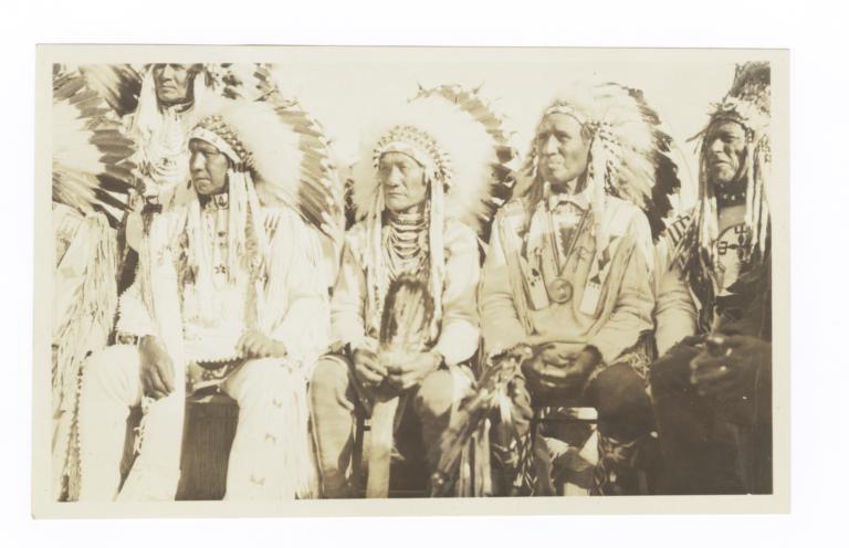 American Indian Men in Traditional Dress