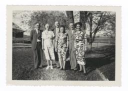 Group Portrait of Three Missionary Couples, Dulce, New Mexico