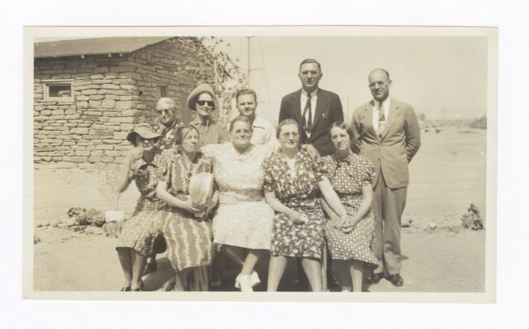 Group at the Mennonite Mission at Oraibi, Arizona