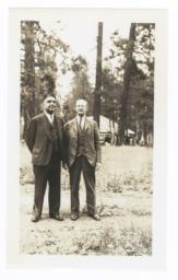 Portrait of M.K. Sniffen and George La Vatta, Talmaks, Idaho