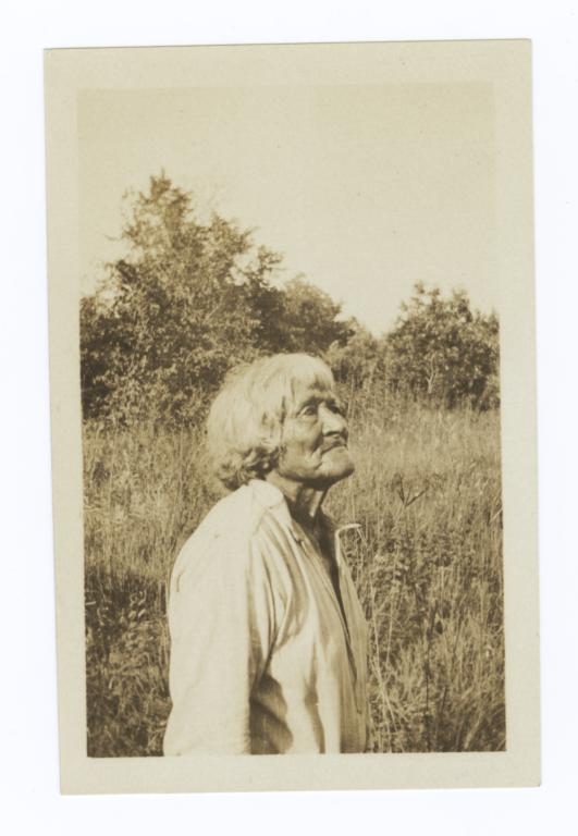 Elder American Indian Man in Field