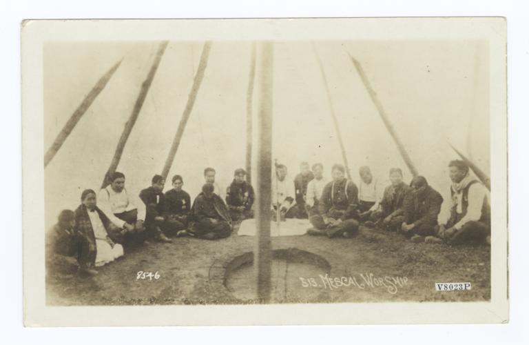 Mescal-Worship in a Tent at Winnebago, Nebraska