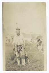 American Indian Man with Headdress