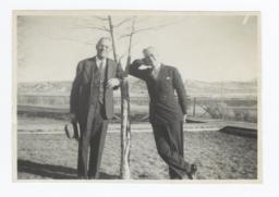 G.E.E. Lindquist and Reverend Herbert Gee, Missionary at Dulce, New Mexico