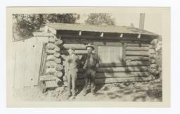 Messrs Graves and Lindquist at Wirt Lookout Forestry Cabin, Dulce, New Mexico