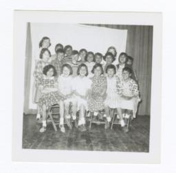 Class Photo, Elementary Age Girls, Wahpeton, North Dakota