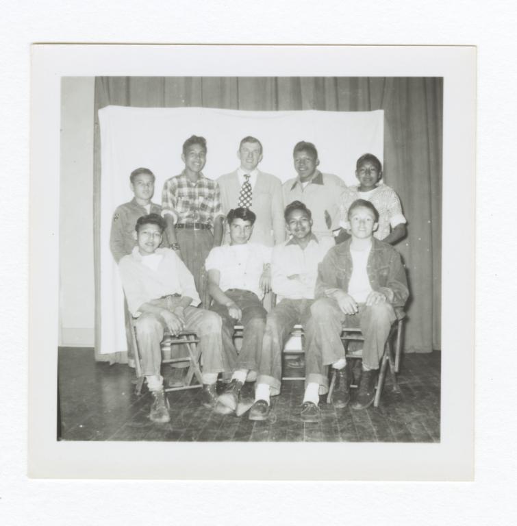 Class Photo, High School Age Boys, Wahpeton, North Dakota