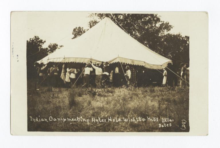 Indian Camp Meeting, Hyles Hole Wichita Mountains, Oklahoma