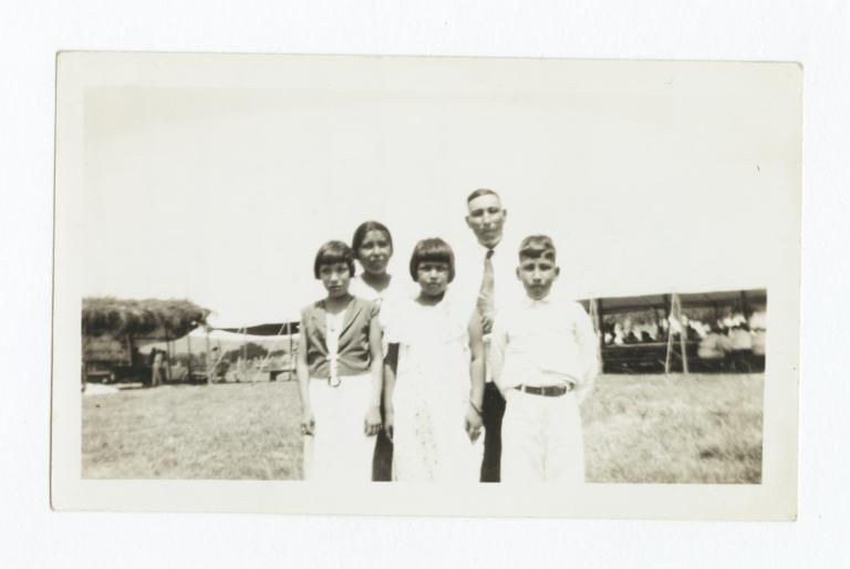 Mr. and Mrs. Thomas Wamego with Children, Missionaries to the Ponca and Kaw People