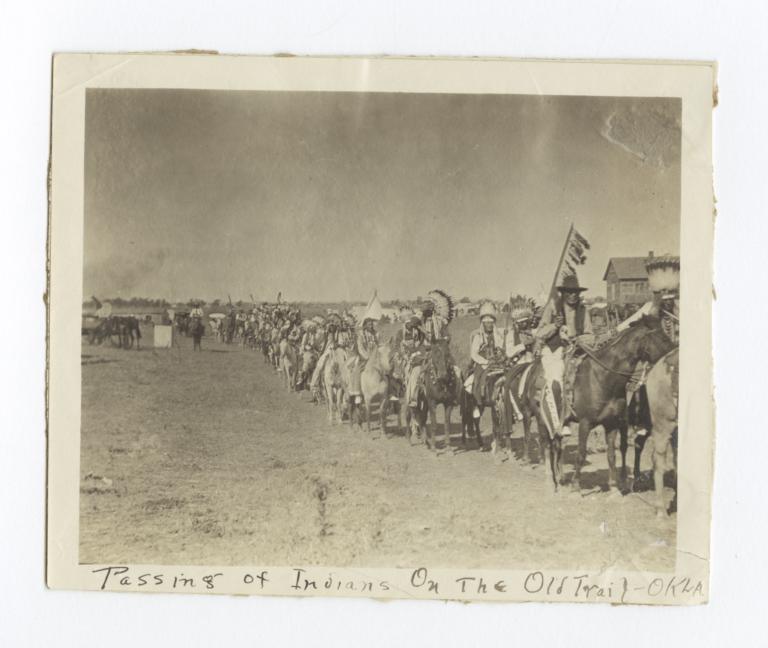 Passing of Indians on the Old Trail, Oklahoma