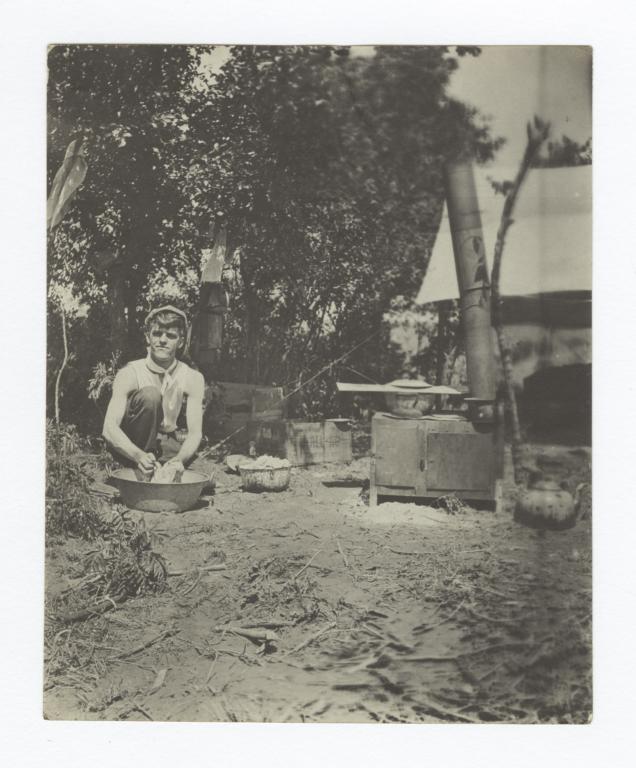 Missionary at His Own Camp Fire, Colony, Oklahoma