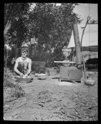 Missionary at His Own Camp Fire, Colony, Oklahoma
