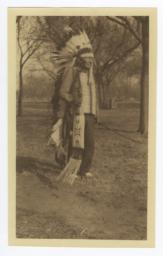 Old Two Crows, Cheyenne Indian, in Traditional Dress