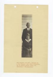 Reverend Connor, Presbyterian Pastor, and His Wife, Oregon