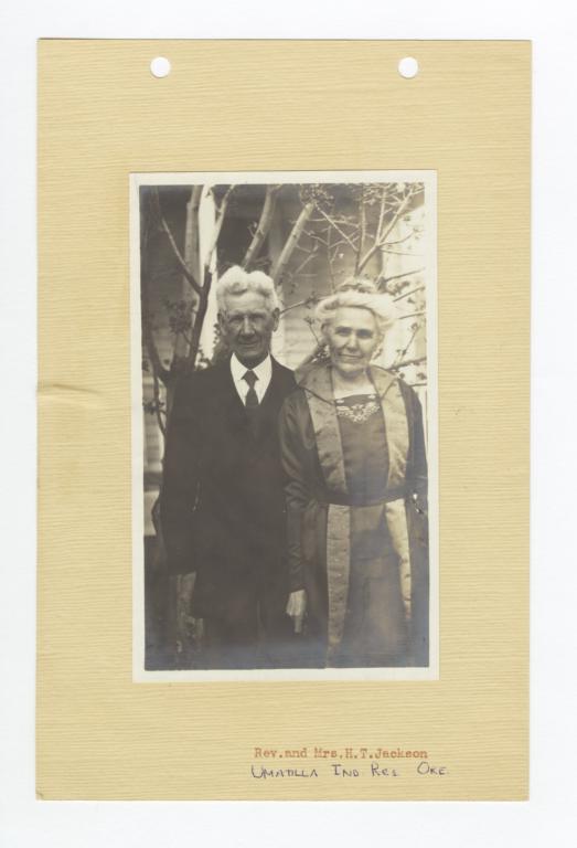 Reverend and Mrs. H.T. Jackson, Umatilla Reservation, Oregon
