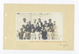 Group of Public School Children and Their Teacher from the Klamath Agency 