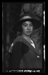 Portrait of a Young Klamath Woman in a Hat