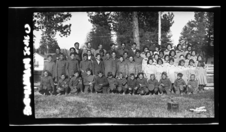 Large Group of Students from the Klamath Agency Government School