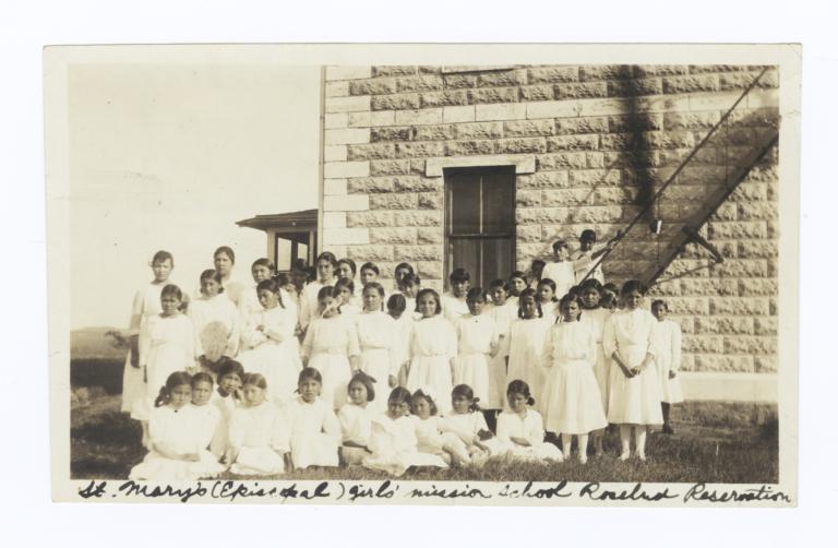 Girls at St. Mary's Epicopal Mission School, Rosebud Reservation, South Dakota