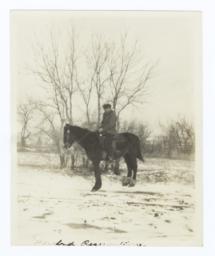 Jesse Standing Buffalo on Horseback, Rosebud Reservation, South Dakota