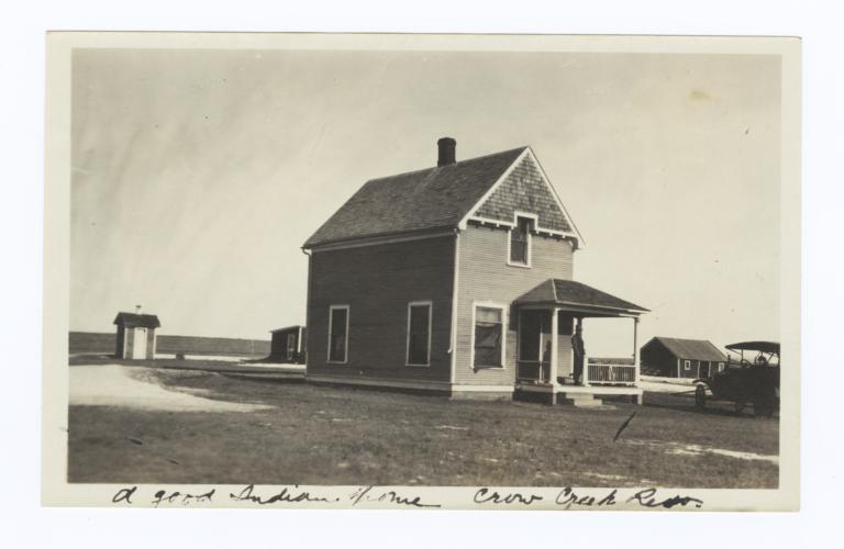 Home of Gregory Seeking Land, Crow Creek Reservation, South Dakota