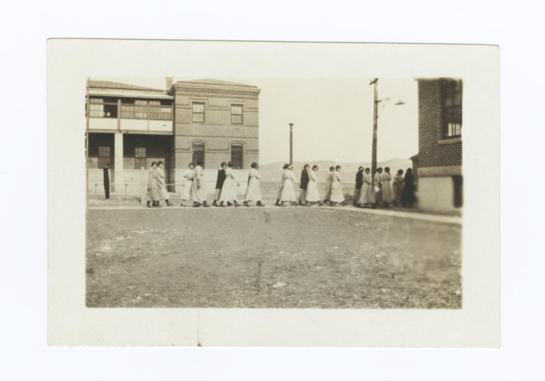 Group of Women Walking on a Sidewalk, Rapid City, South Dakota