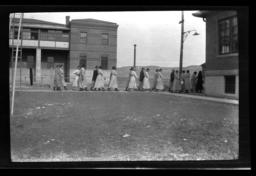 Group of Women Walking on a Sidewalk, Rapid City, South Dakota