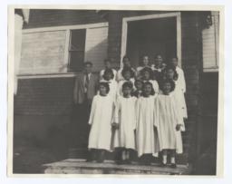 American Indian Choir at Taholah Mission, Washington