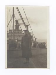 G.E.E. Lindquist in Uniform aboard "Northland" 