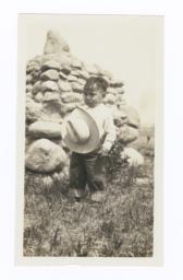 American Indian Boy with Hat