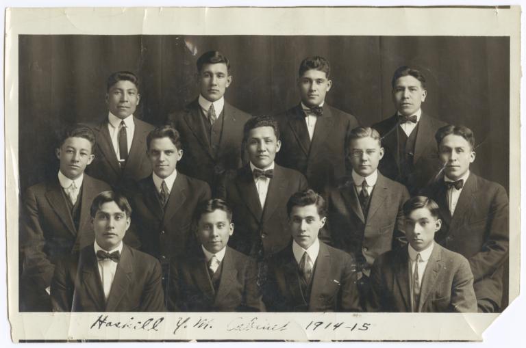 Haskell YM Cabinet Group Portrait for 1914-15, Lawrence, Kansas