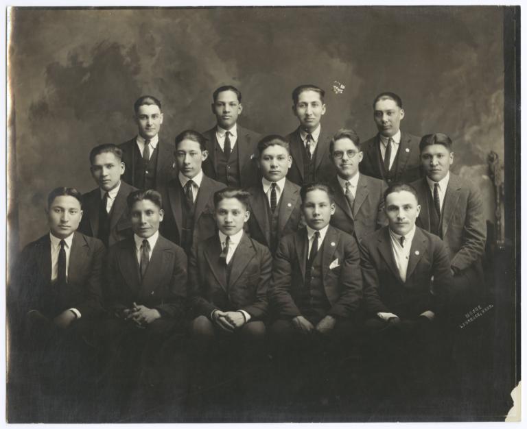Group of Young Men Posing for a Portrait, Lawrence, Kansas