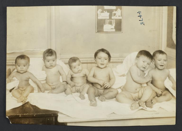 Mulberry Health Center Album -- Six Infants at the Mulberry Health Center