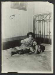 Two Children on a Bed