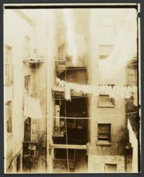 Clotheslines Between Buildings