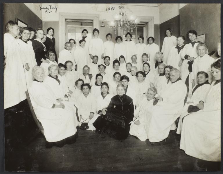 Women's Workrooms Album -- Christmas Party, 1916