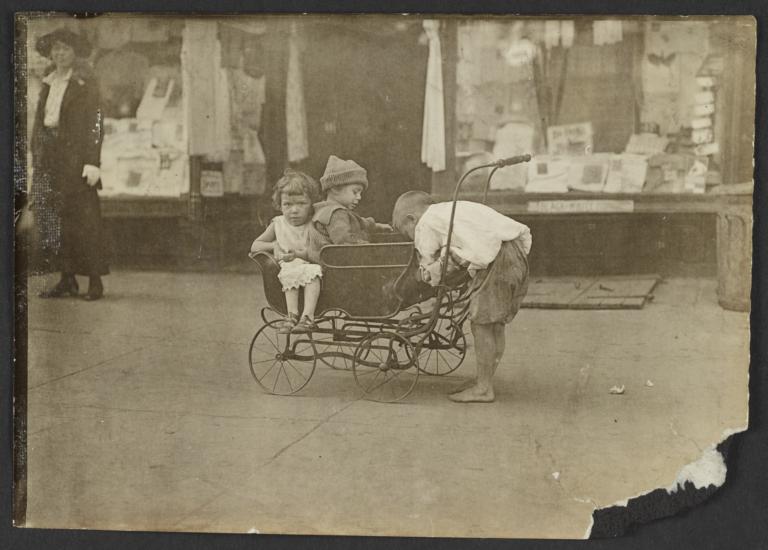 Three Children with Carriage