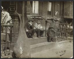 Two Boys on Stoop