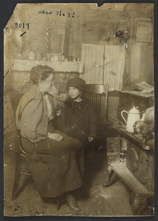 Woman and Child in Kitchen