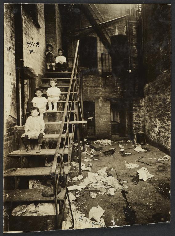 Children on Tenement Stairs