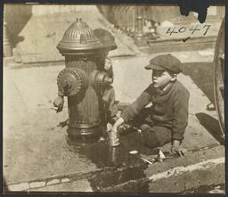 Two Children and Fire Hydrant